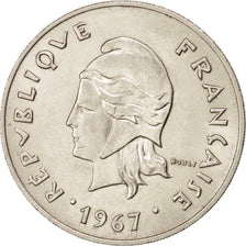 FRENCH POLYNESIA, 50 Francs, 1967, KM #7, AU(55-58), Nickel, 33, Lecompte #111,.