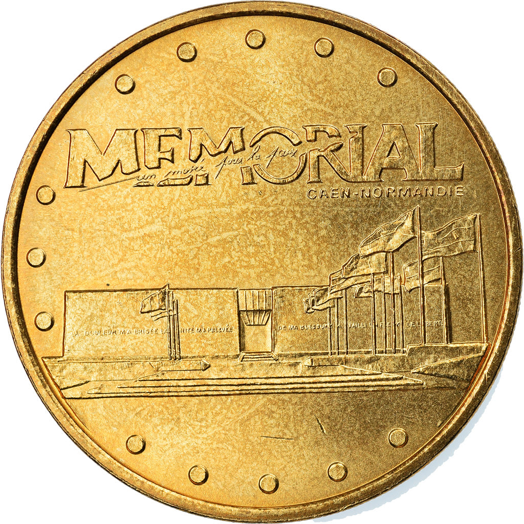 Francia, Token, Jetón turístico, Caen - Mémorial n°1, Arts & Culture, 2005