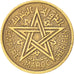 MOROCCO, 2 Francs, 1945, Paris, KM #42, EF(40-45), Aluminum-Bronze, Lecompte...