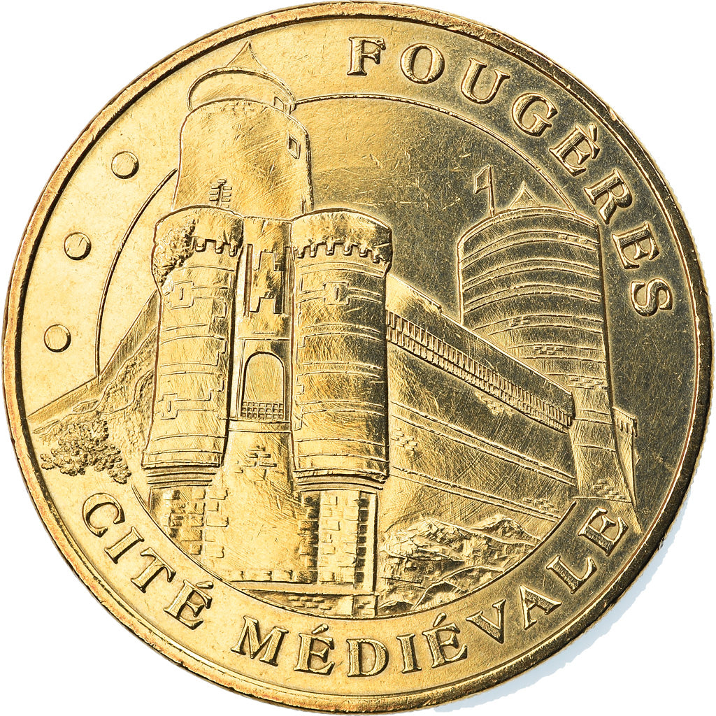 Francia, Token, Jetón turístico, Fougères - Cité médiévale n° 2, Arts &