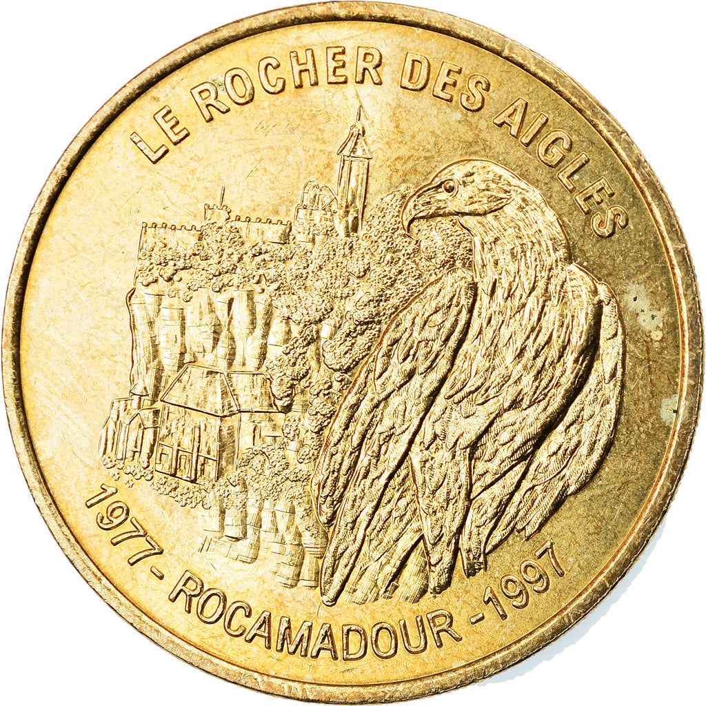 Francja, Token, Żeton turystyczny, Rocamadour -  Le Rocher des Aigles n°1