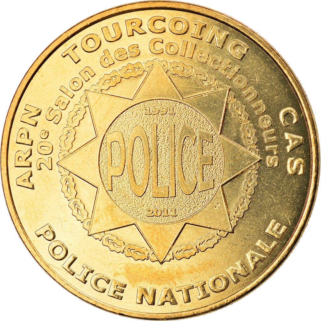 France, Token, Touristic token, 59/ Police Nationale - Tourcoing, Arts &