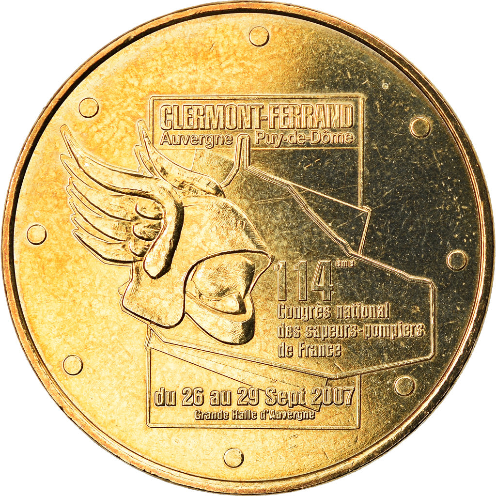 Francia, Token, Jetón turístico, 63/ Congrès des Pompiers - Clermont, Arts &