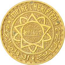 MOROCCO, 5 Francs, 1945, Paris, KM #43, EF(40-45), Aluminum-Bronze, Lecompte...