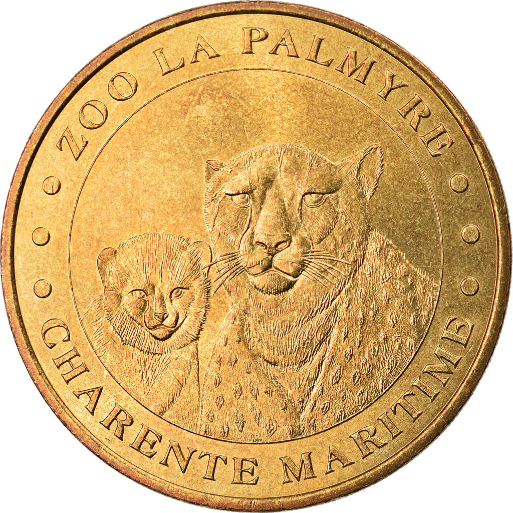 Francia, Token, Jetón turístico, 17/ Zoo de la Palmyre - Guépards, Arts &