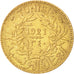 Coin, Tunisia, Anonymous, Franc, 1921, AU(50-53), Aluminum-Bronze, KM:247