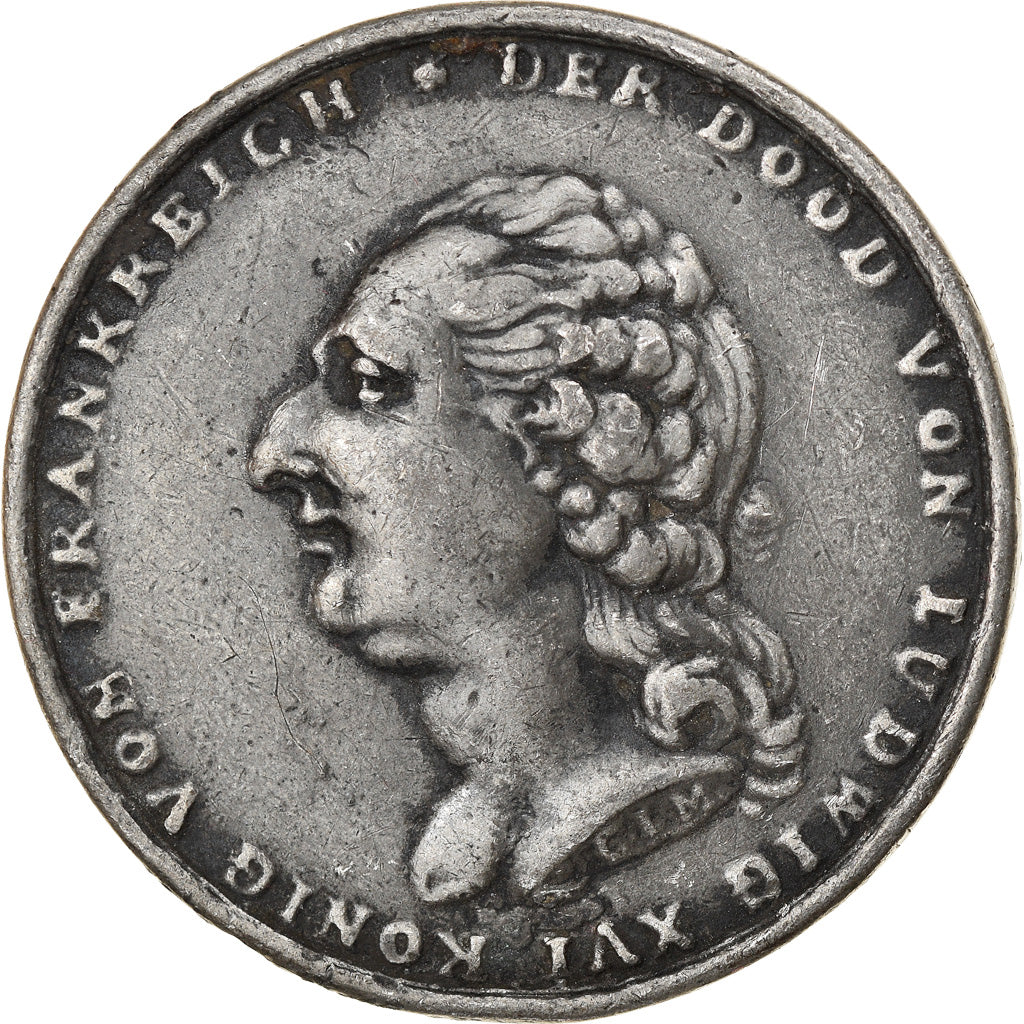 France, Medal, National Convention, Mort de Louis XVI, Der dood von Ludwig XVI