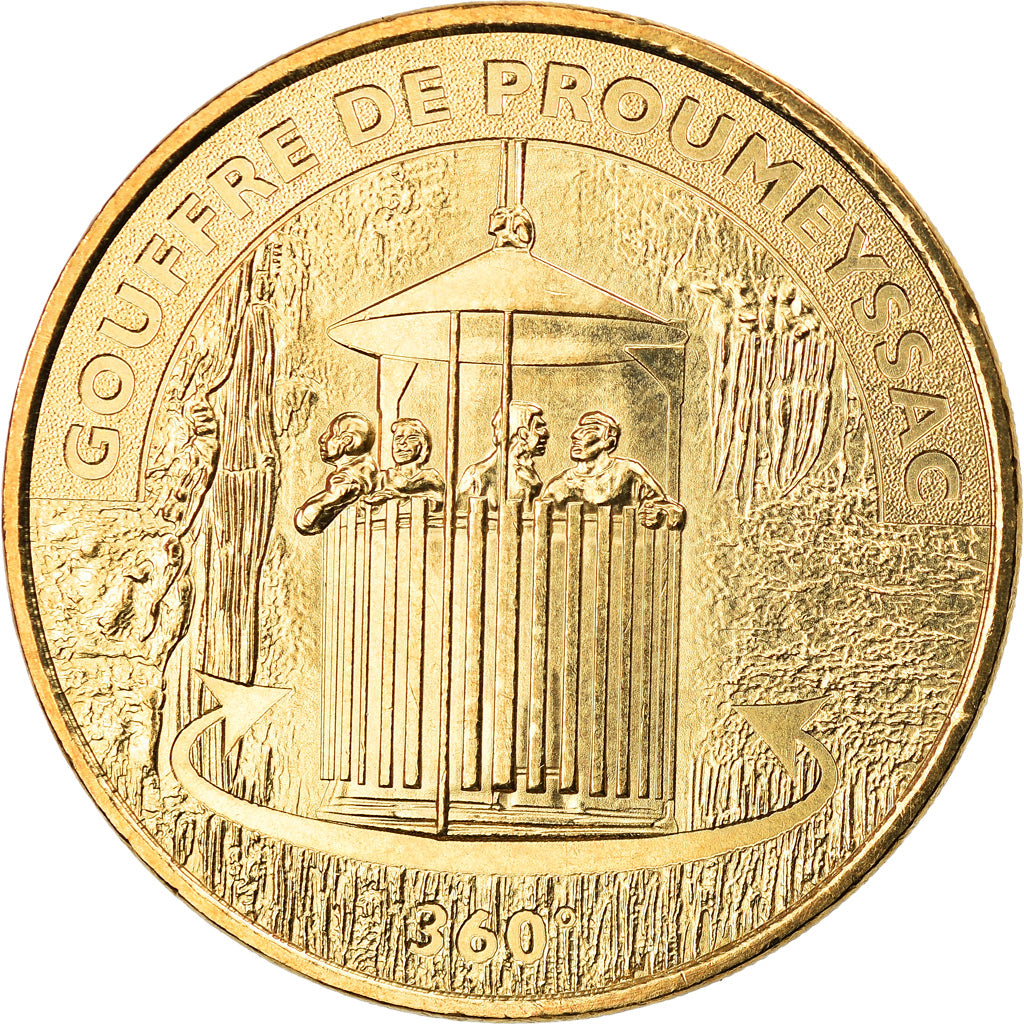 France, Jeton, Jeton Touristique, Audrix - Gouffre de Proumeyssac n°6, Arts &