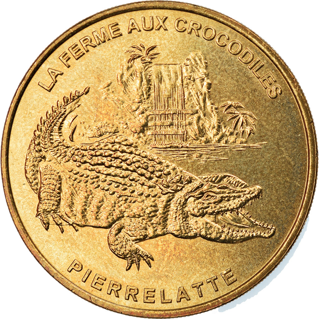 Francia, Token, Jetón turístico, Pierrelatte - Ferma aux crocodiles n°1, Arts