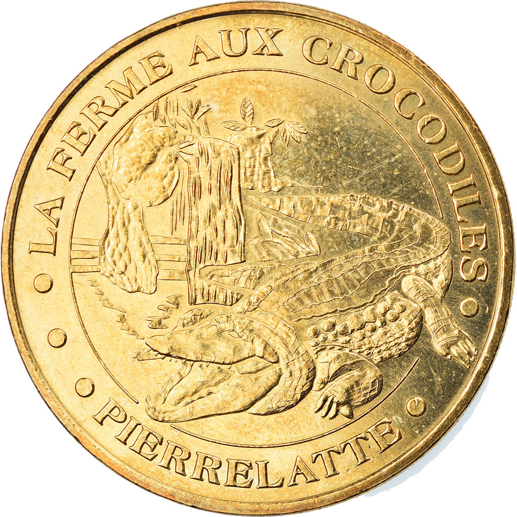 Francia, Token, Jetón turístico, Pierrelatte - Ferme aux crocodiles n° 4