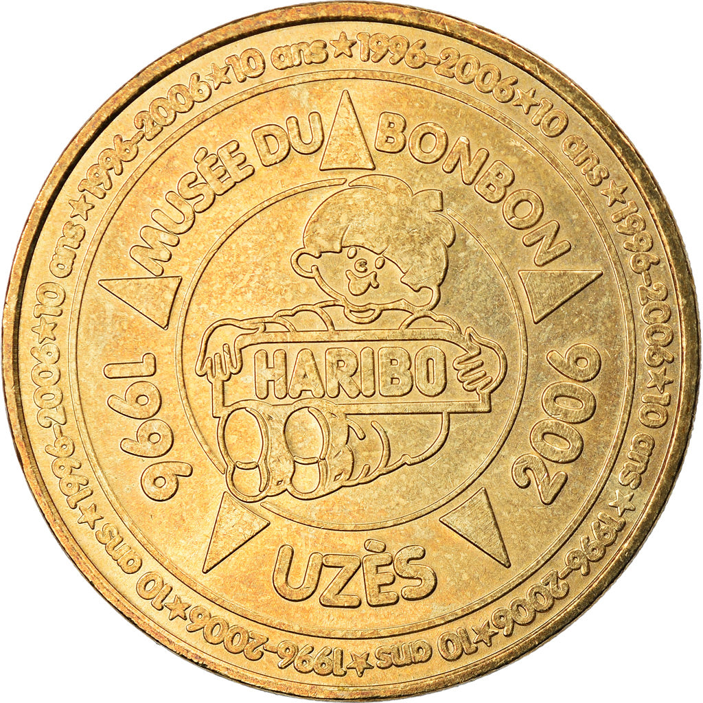 Francia, Token, Jetón turístico, Uzès - Haribo n°1, Arts & Culture, 2006