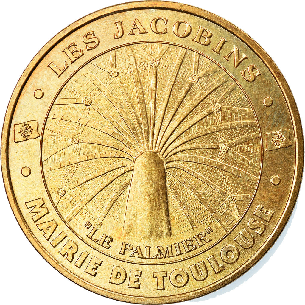Francia, Token, Jetón turístico, 31/ Les Jacobins - Palmier - Toulouse, Arts &