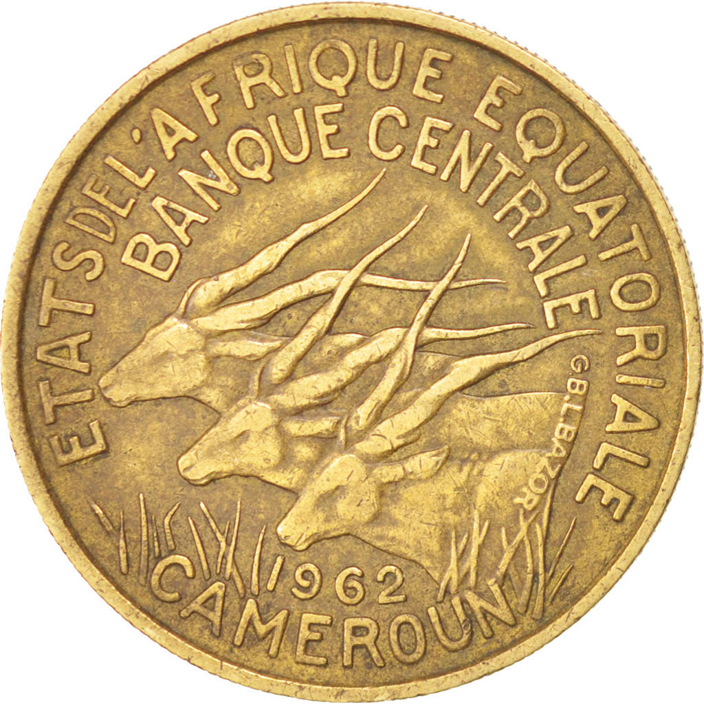 EQUATORIAL AFRICAN STATES, 25 Francs, 1962, Paris, KM #4, EF(40-45),...