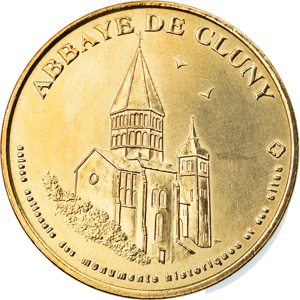 Francja, Token, Żeton turystyczny, Cluny - Abbaye n°1, Sztuka i Kultura, 2005