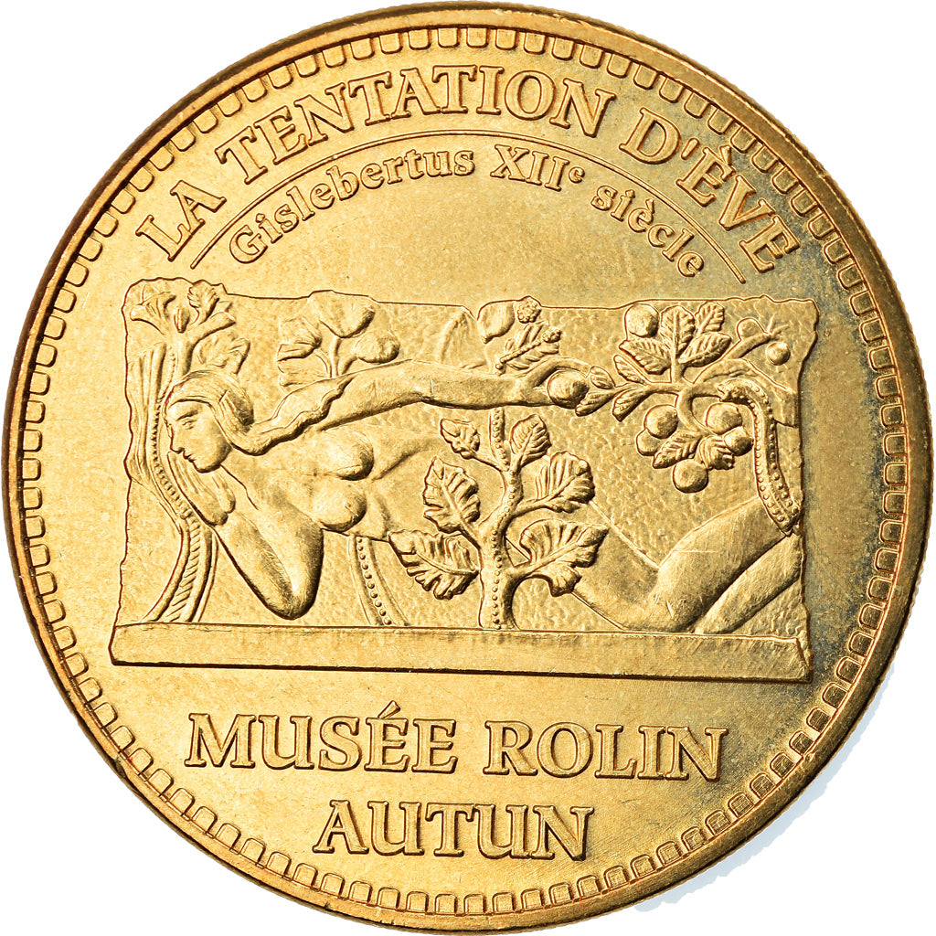France, Jeton, Jeton Touristique, 71/ Autun - Musée Rolin - La tentation d'Eve