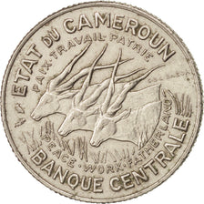 CAMEROON, 100 Francs, 1967, Paris, KM #14, EF(40-45), Nickel, 25.5, 11.97