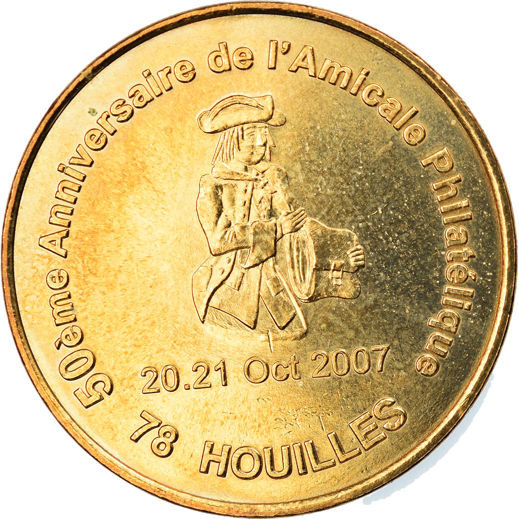 Francia, Token, Jetón turístico, Houilles - Amicale philatélique - 50 ans