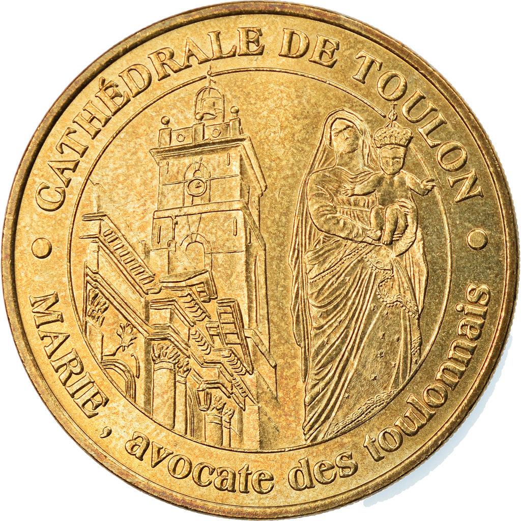 Francia, Token, Jetón turístico, Toulon -  Cathédrale, Arts & Culture, 2003