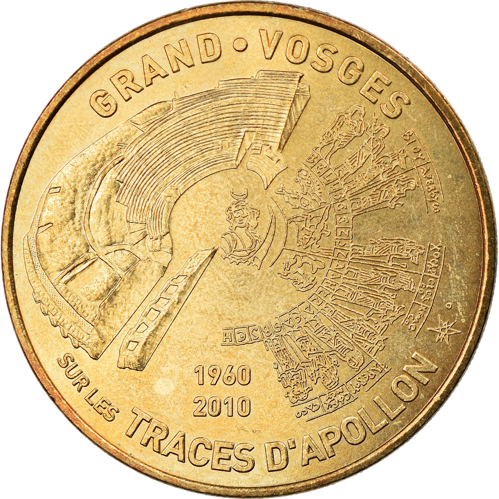 Francia, Token, Jetón turístico, Grand - La gallo romaine - 50 ans de