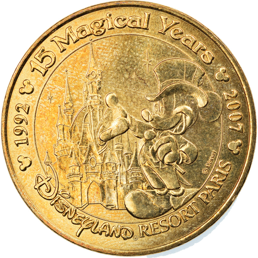 France, Token, Touristic token, Disneyland n°13 - 15 ans magical years, Arts &