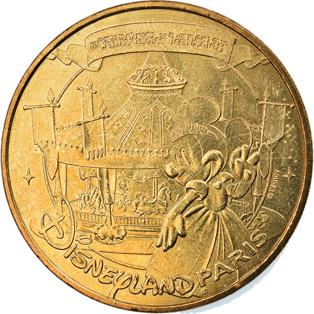 France, Jeton, Jeton Touristique, Disneyland n°23 -  Le Carrousel de Lancelot