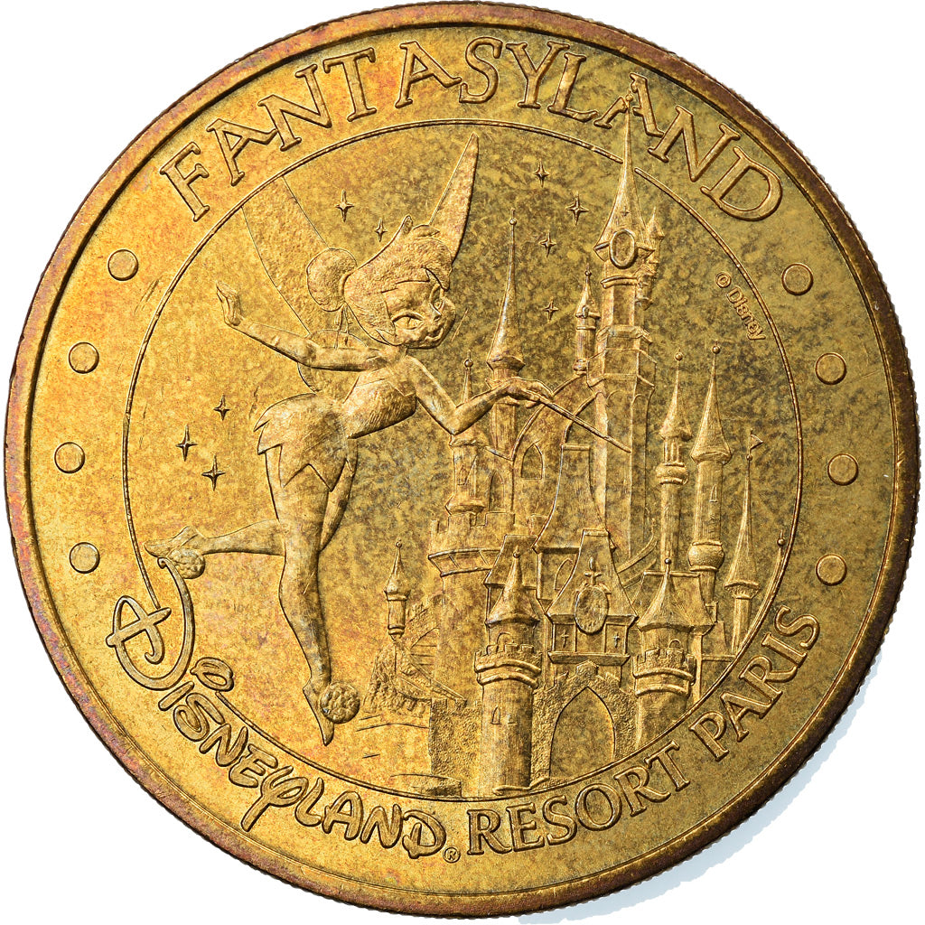 Francia, Token, Touristic token, Disneyland n°5 - Fantasyland, Arts & Culture