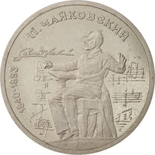 RUSSIA, Rouble, 1990, KM #236, AU(55-58), Copper-Nickel, 31, 12.32
