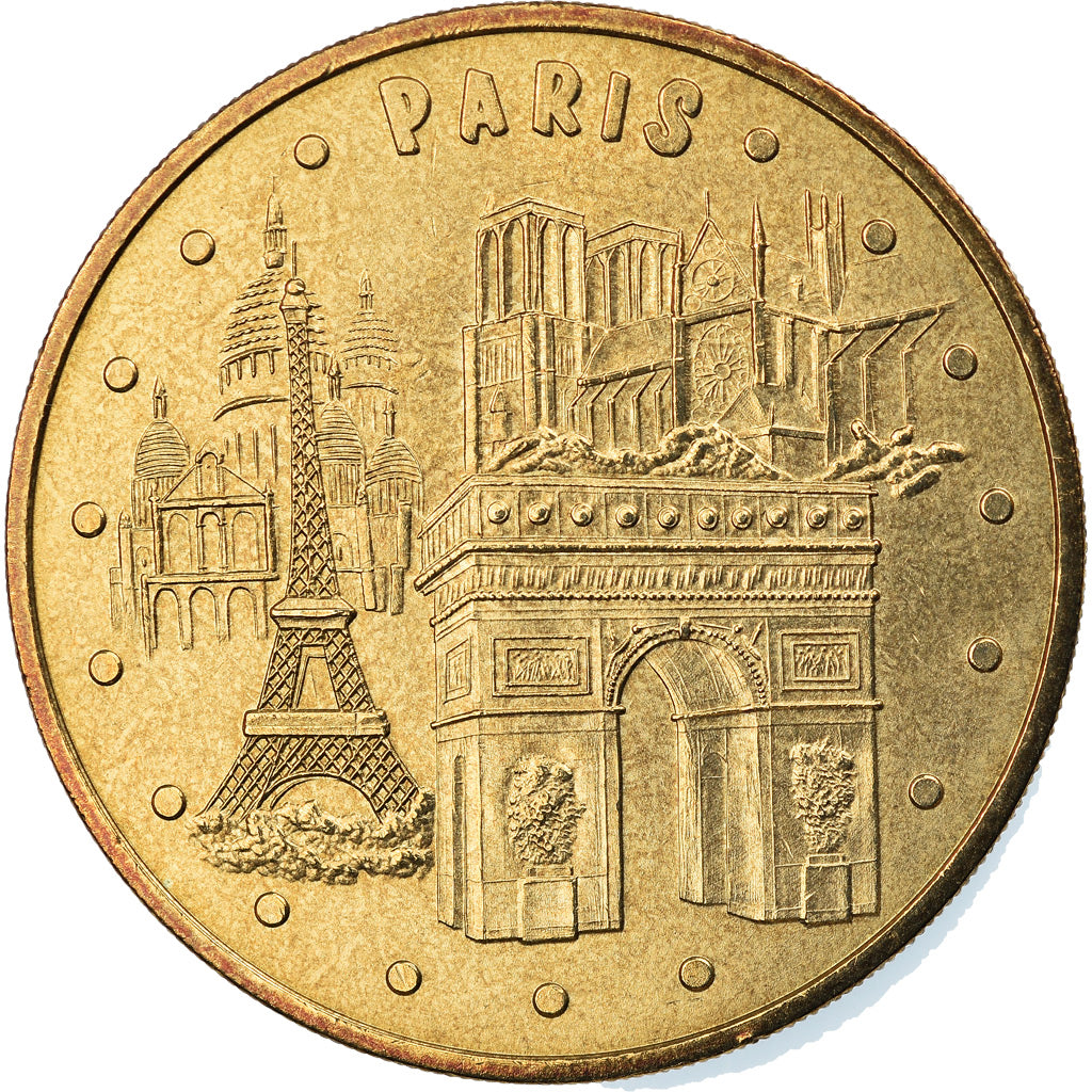 Francia, Token, Jetón turístico, Paris - Les 4 monuments, Arts & Culture