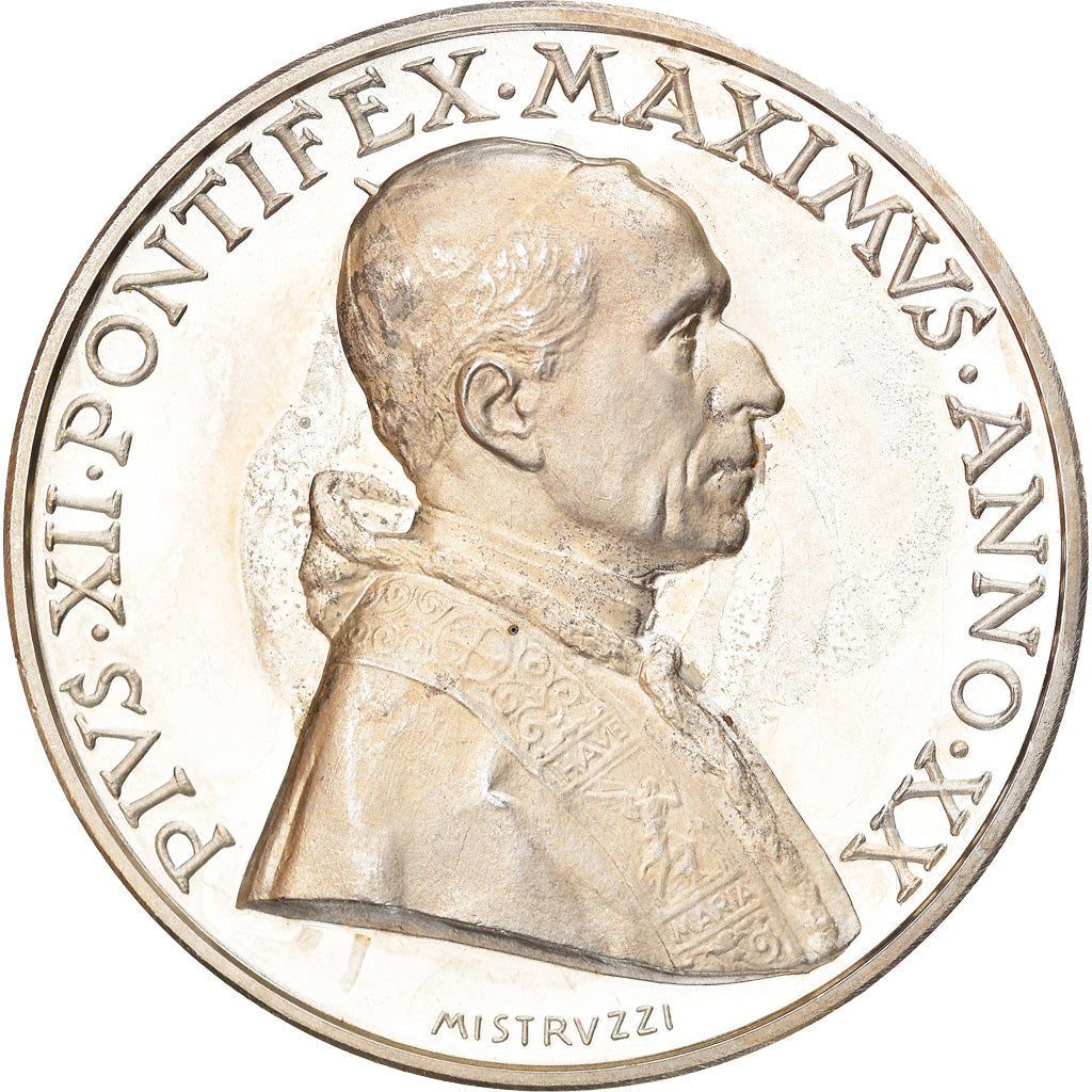 Vaticano, medaglia, Pius XII, Station Radiophonique, Religions & beliefs, 1957