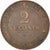 Moneta, Francja, Cérès, 2 Centimes, 1891, Paris, VF(30-35), Bronze, KM:827.1