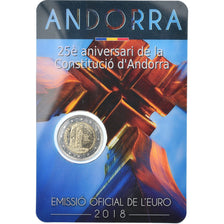 Andorra, 2 Euro, 25 years of Constitution, 2018, BU, MS(65-70), Bi-Metallic