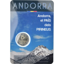 Andorra, 2 Euro, Pays des Pyrénées, 2017, BU, MS(65-70), Bi-Metallic