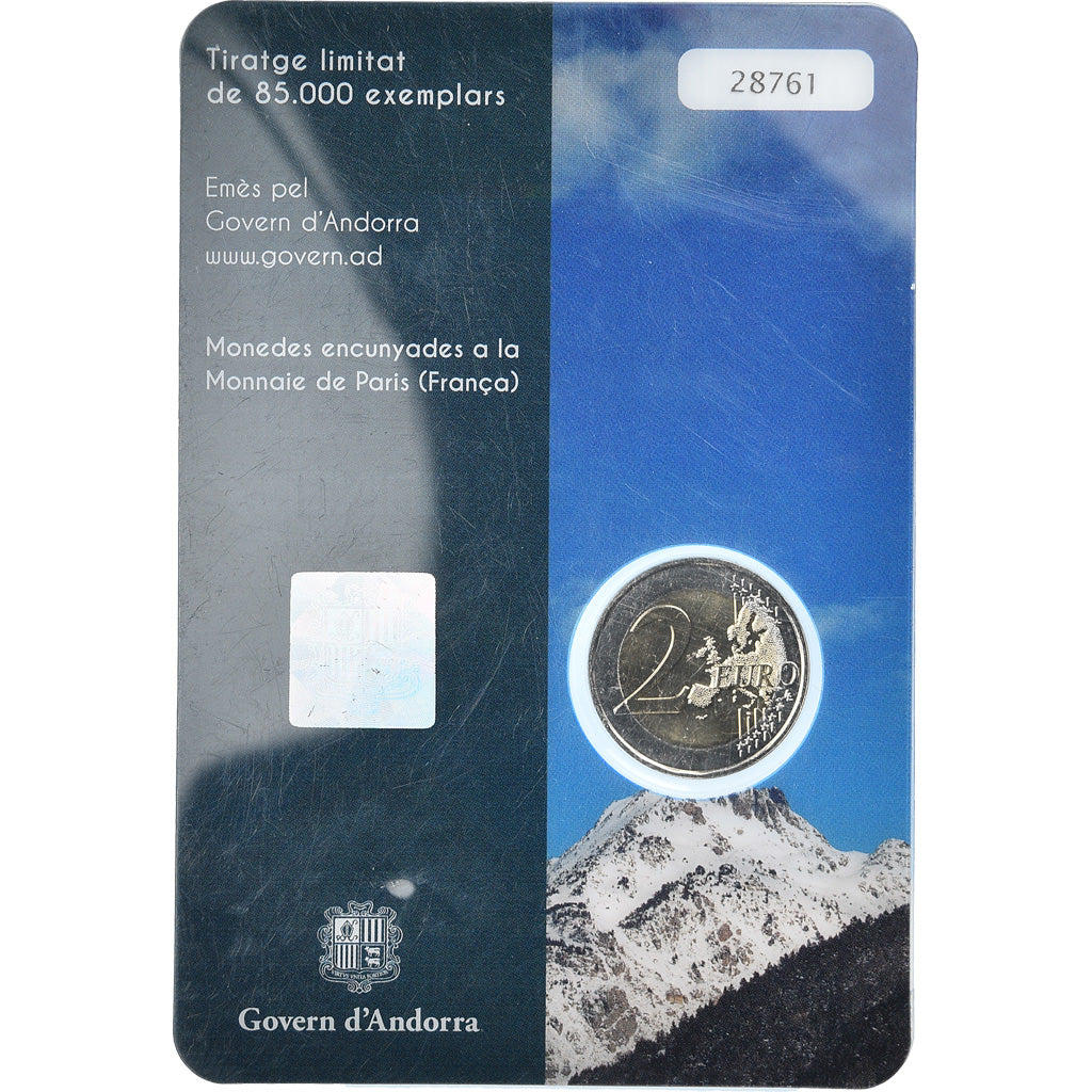 Andorra, 2 Euro, Pays des Pyrénées, 2017, BU, MS(65-70), Bi-Metallic