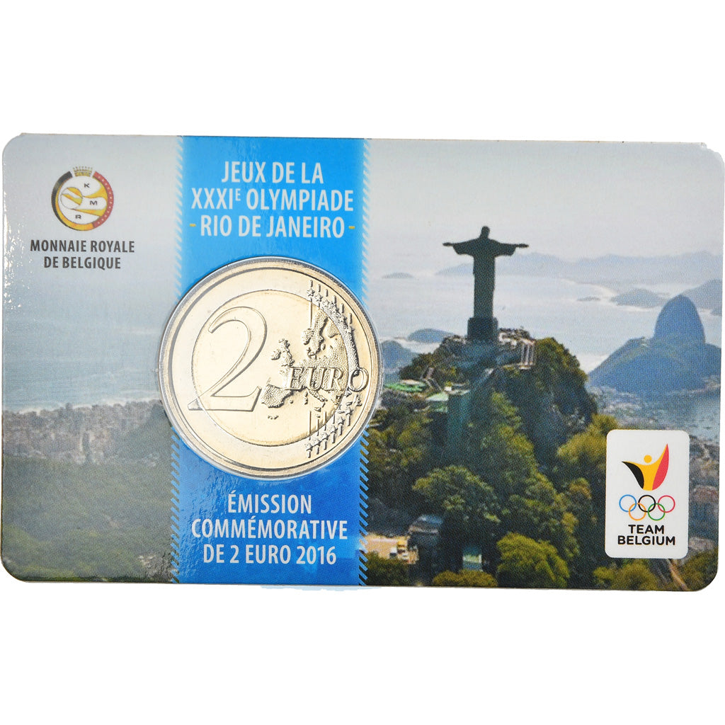 Belgique, 2 Euro, Jeux Olympiques d'été  de Rio, 2016, Bruxelles, BU, FDC