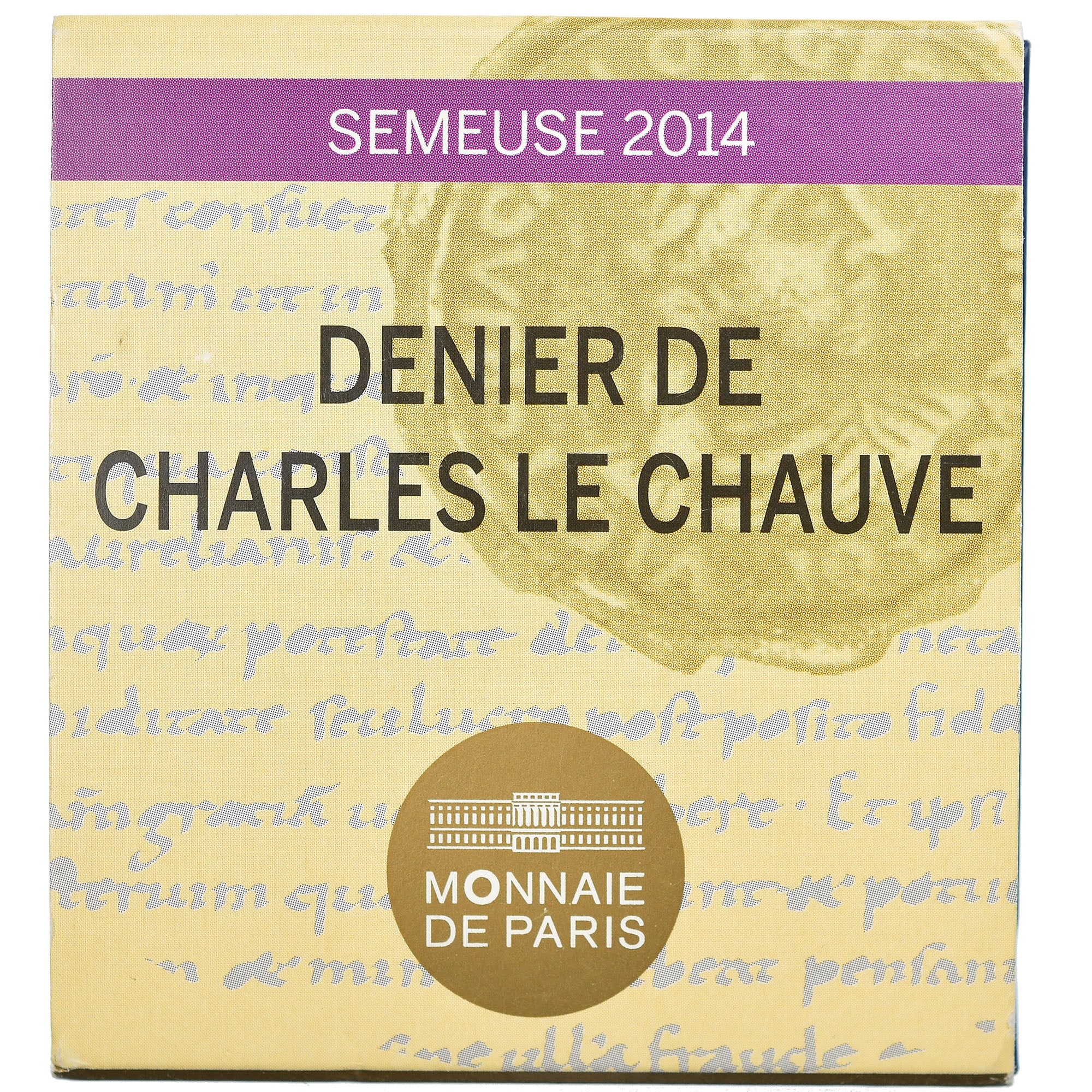 France, 5 Euro, Denier de Charles le Chauve, 2014, Paris, BE, MS(65-70), Gold