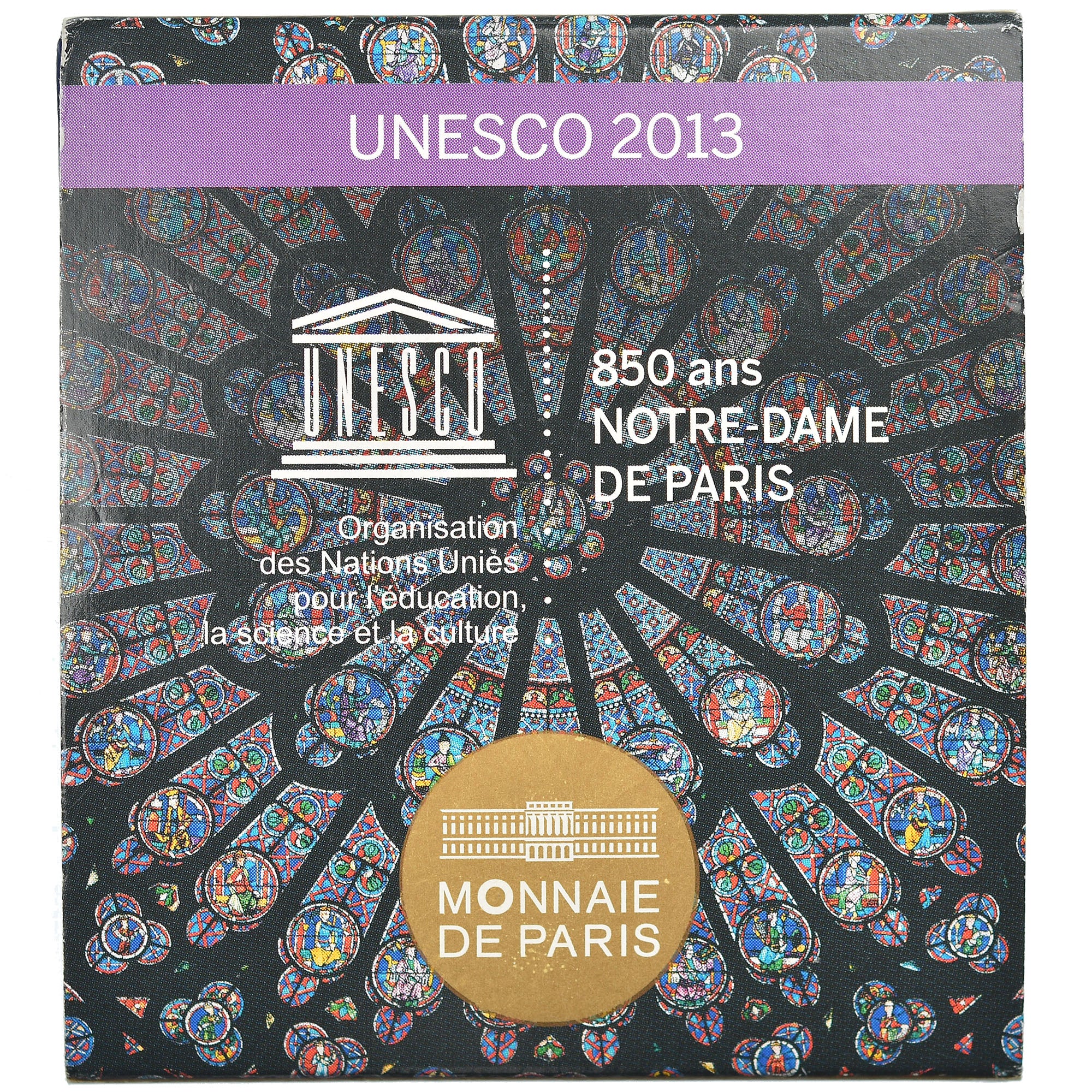 Francia, 5 Euro, Notre Dame de Paris., 2013, Paris, BE, FDC, Oro