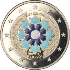 França, 2 Euro, Le Bleuet de France, 2018, Paris, BE, MS(65-70), Bimetálico