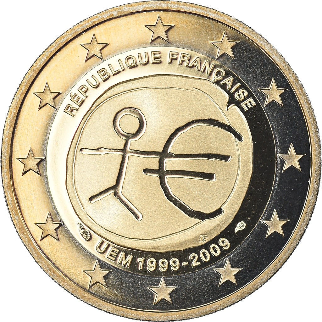Francia, 2 Euro, EMU, 2009, Paris, BE, FDC, Bi-metallico, KM:1590