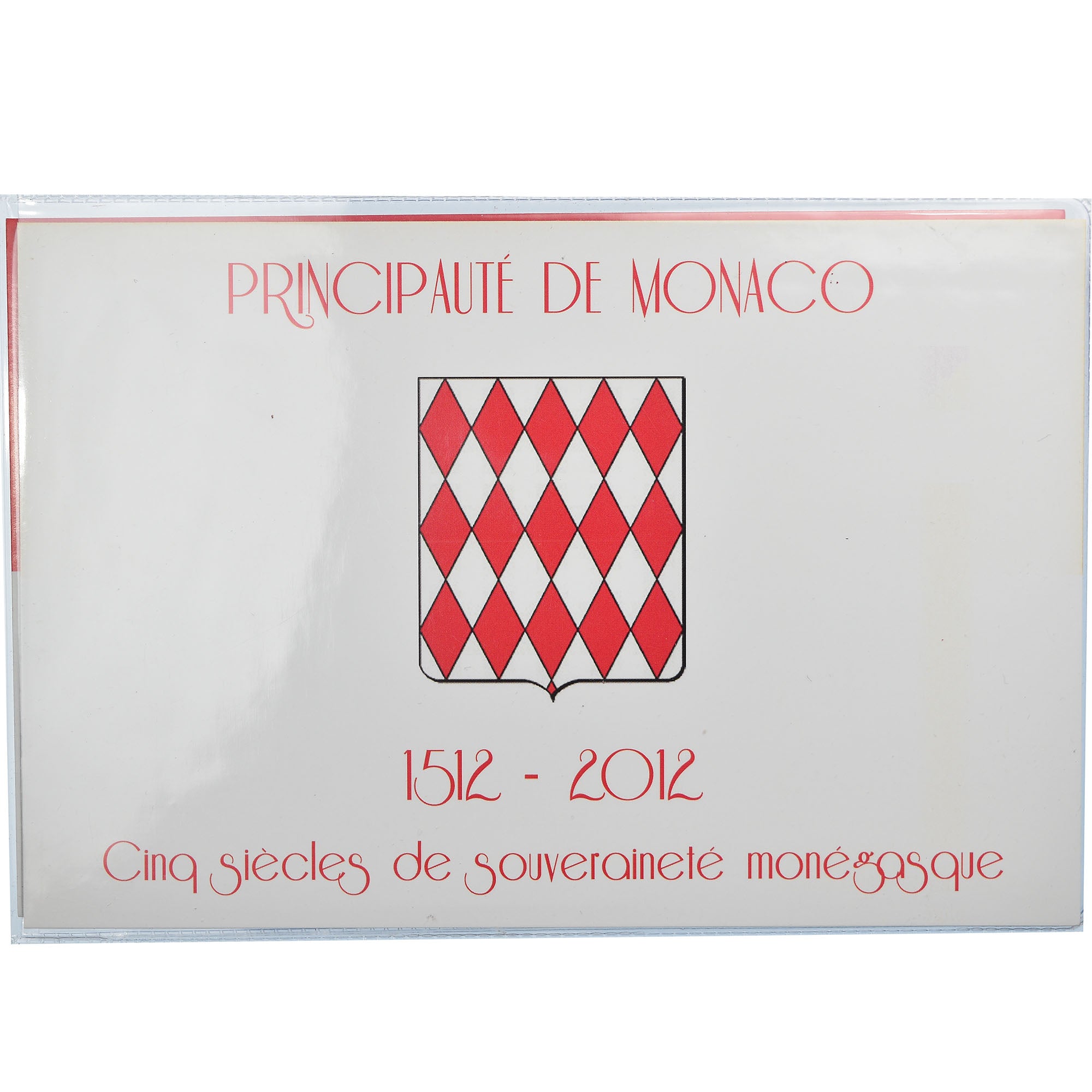 Monaco, 2 Euro, Lucien Ier de Monaco, 2012, Paris, Coin card, MS(65-70)