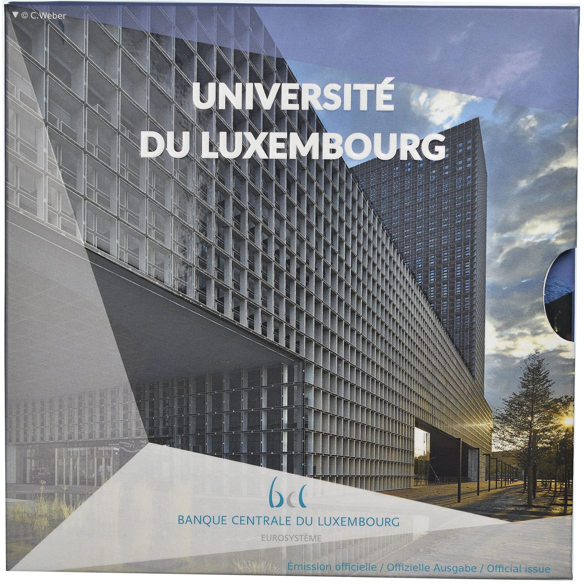 Luxembourg, 2.5 EURO, Université du Luxembourg, 2019, Proof, MS(65-70), Silver