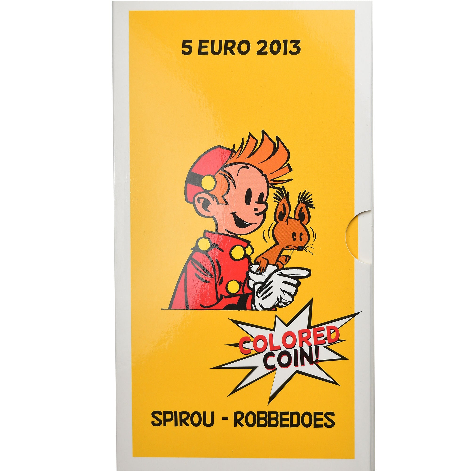 Belgio, 5 Euro, 75 ans de Spirou, 2013, Proof, FDC, Argento