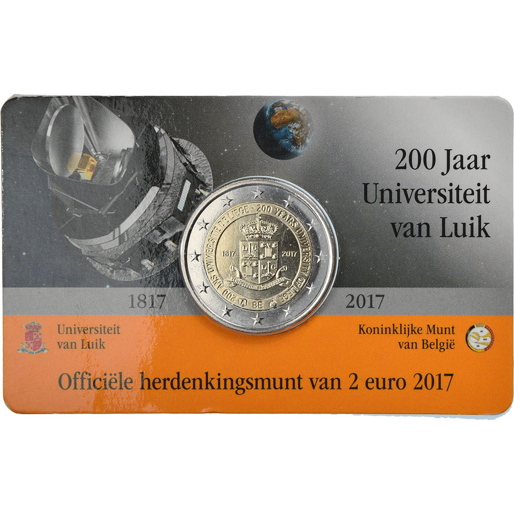 Belgium, 2 Euro, Université de Liège, 2017, BU, MS(65-70), Bi-Metallic