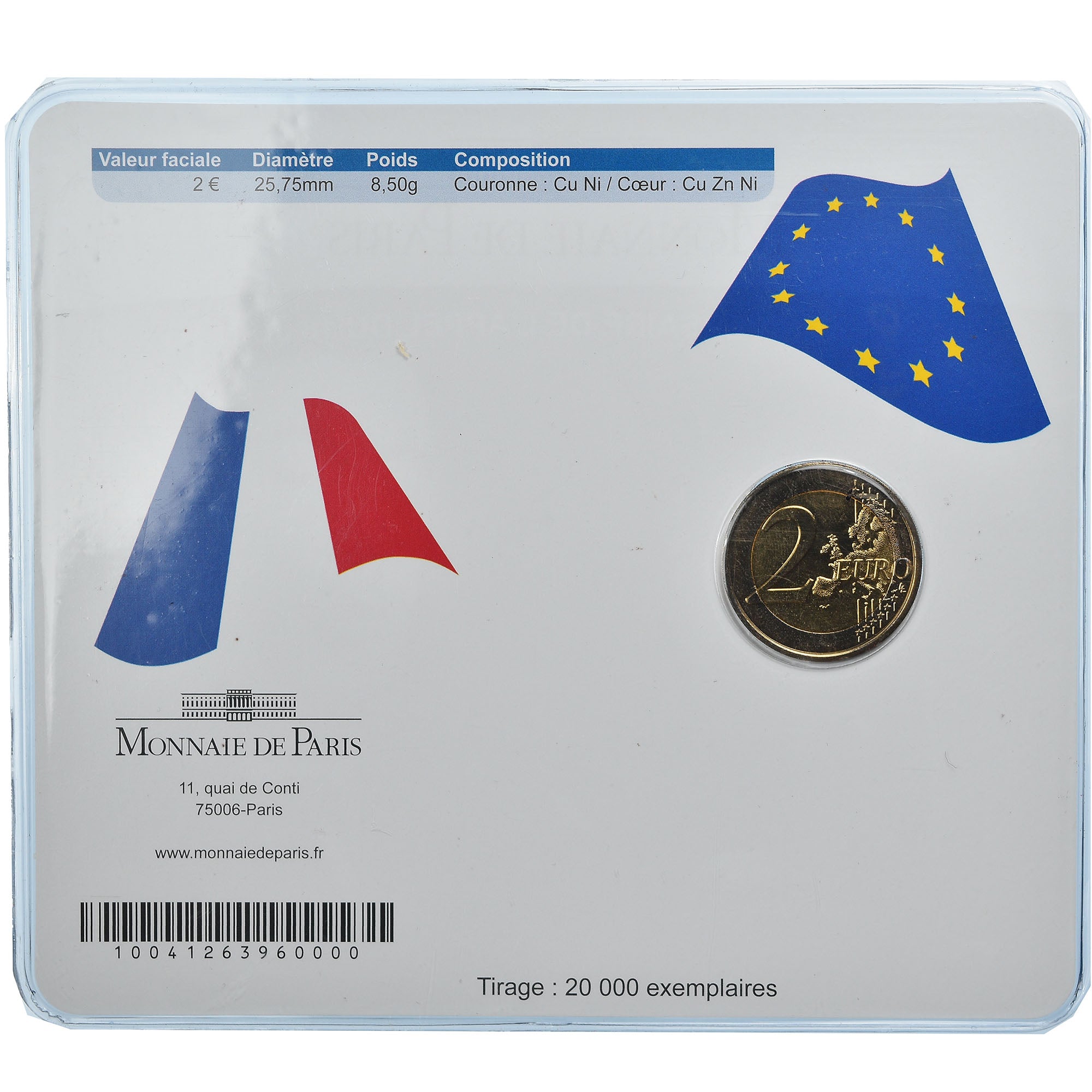 Francia, 2 Euro, Charles De Gaulle, Appel du 18 juin 1940, 2010, BU, FDC