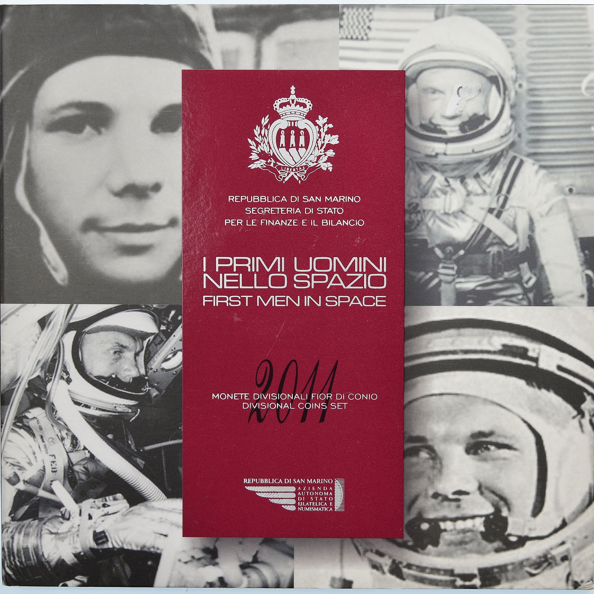 San Marino, Set, Premier homme dans l'espace, 2011, Rome, FDC, N.C.