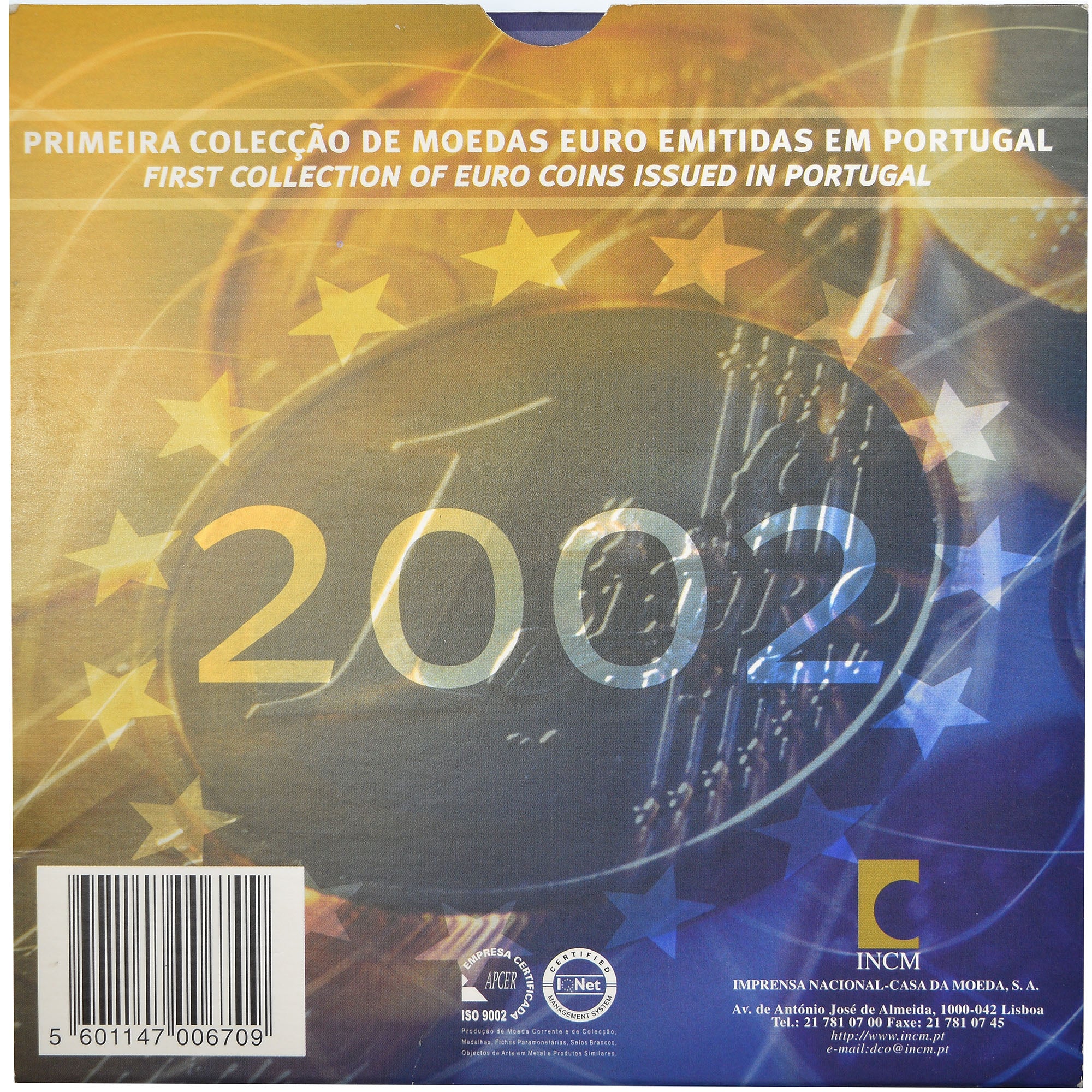 Portugal, 1 Cent to 2 Euro, 2002, BU, MS(65-70)