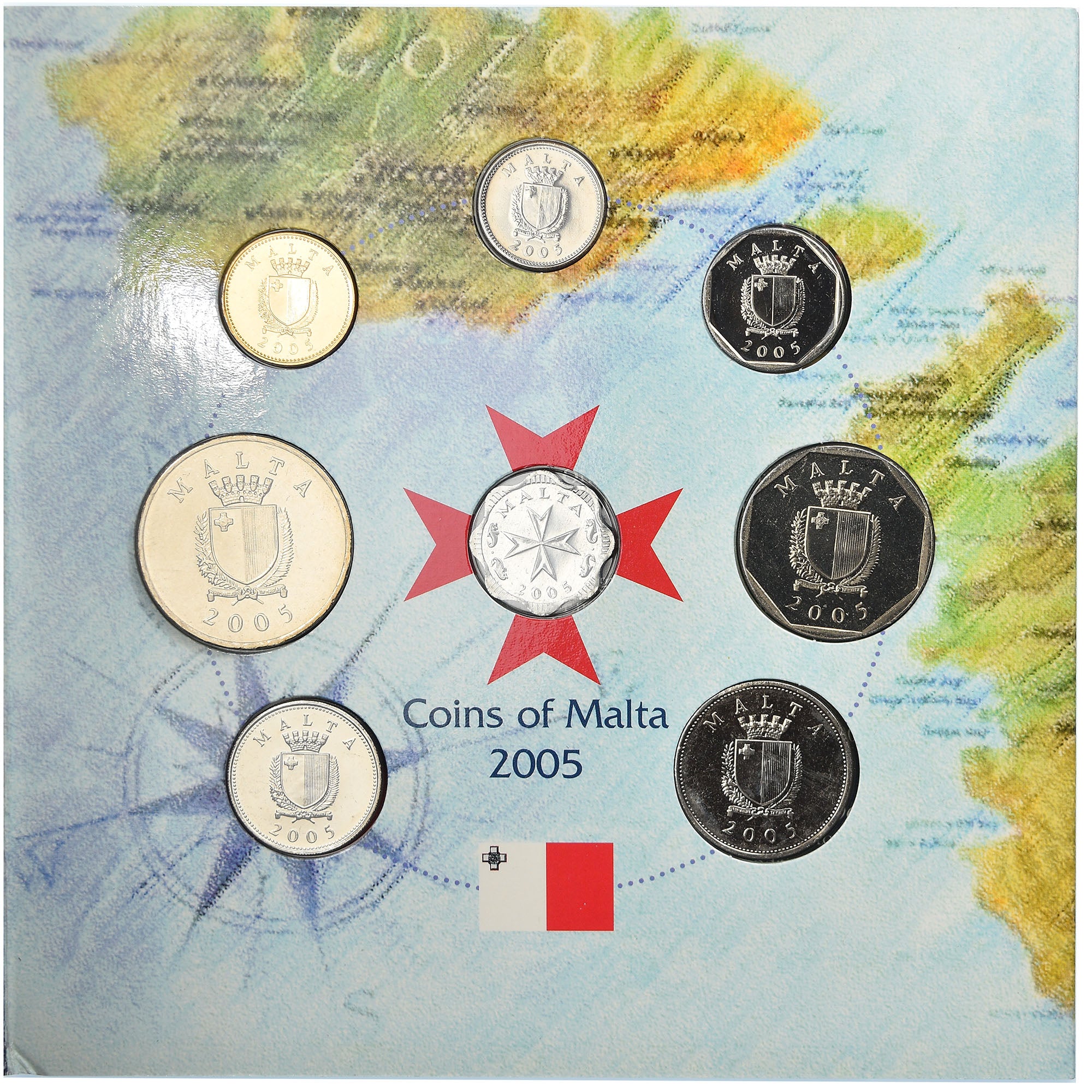 Moneta, Malta, Set, 2005, BU, FDC, N.C.