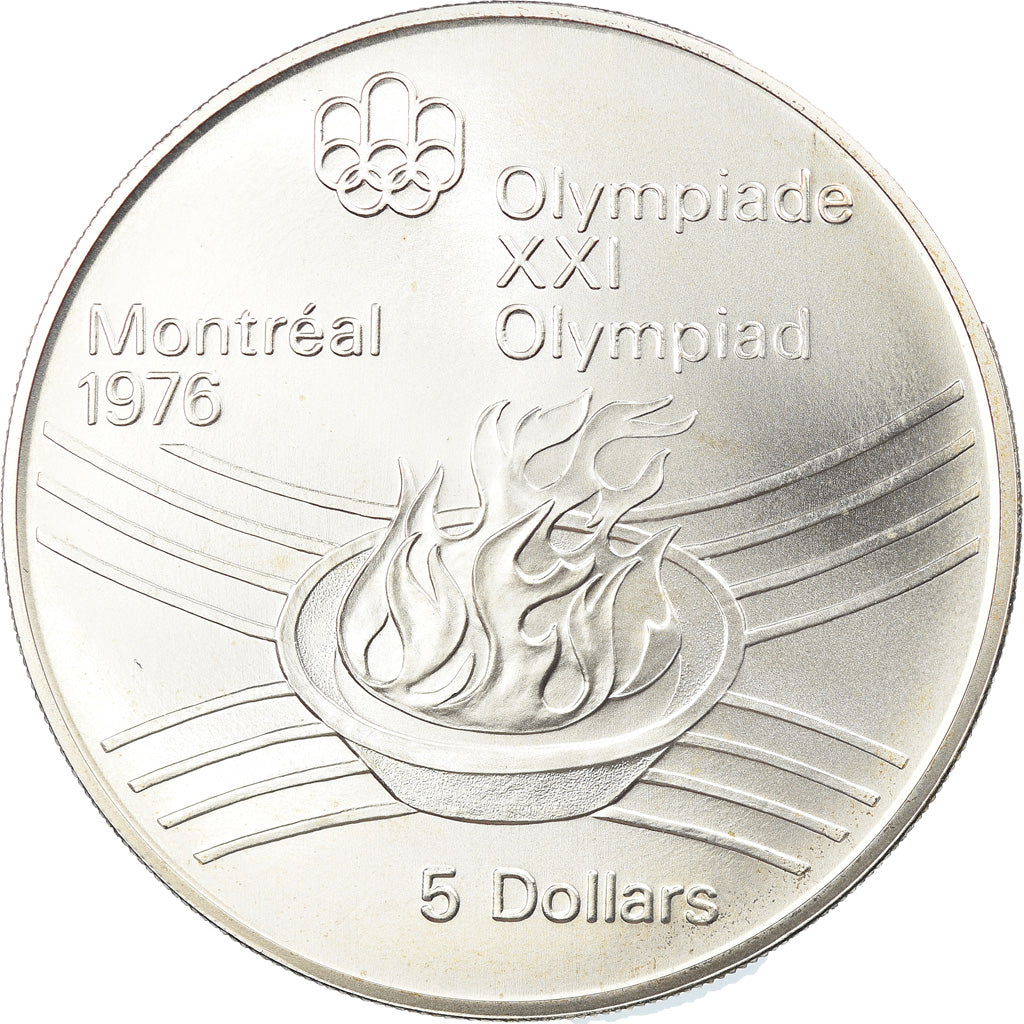 Coin, Canada, Elizabeth II, 5 Dollars, 1976, Royal Canadian Mint, Ottawa