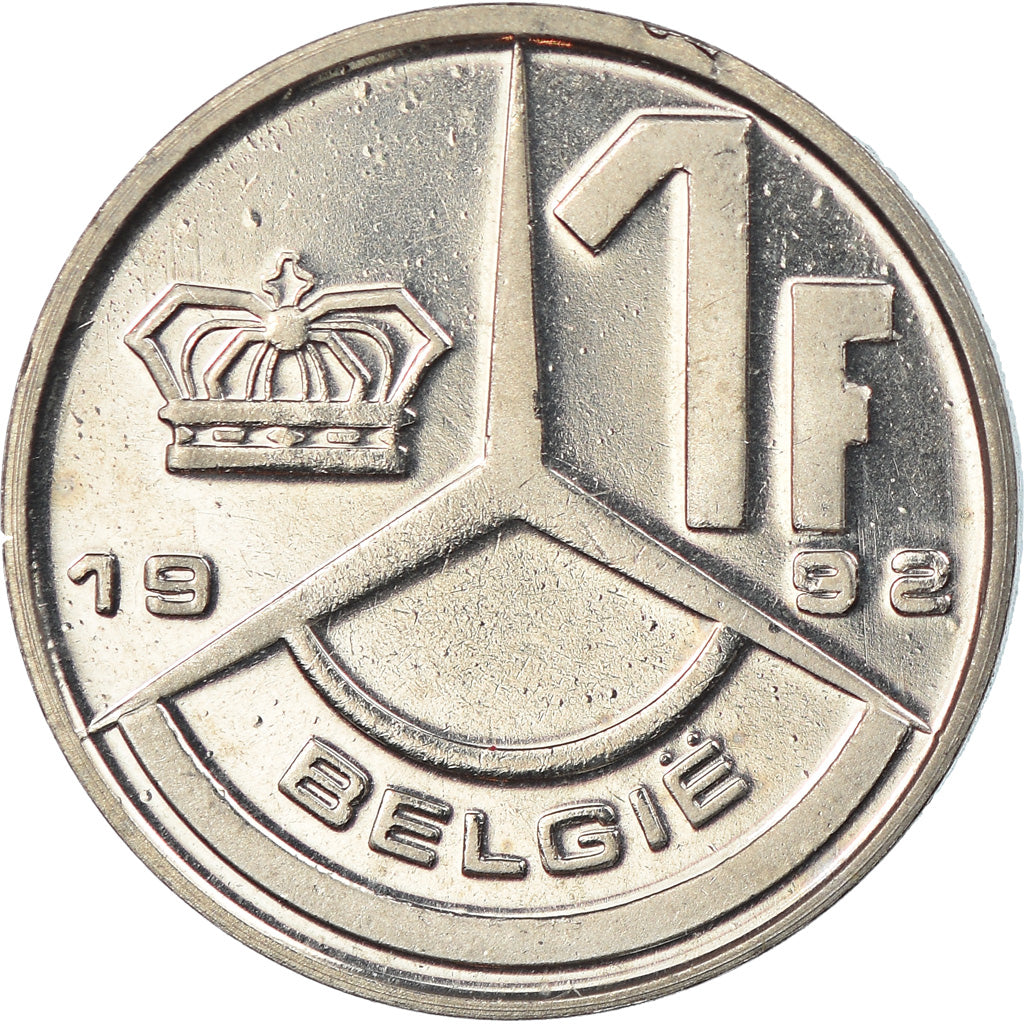 Moneta, Belgio, Franc, 1992, BU, FDC, Ferro placcato nichel, KM:171