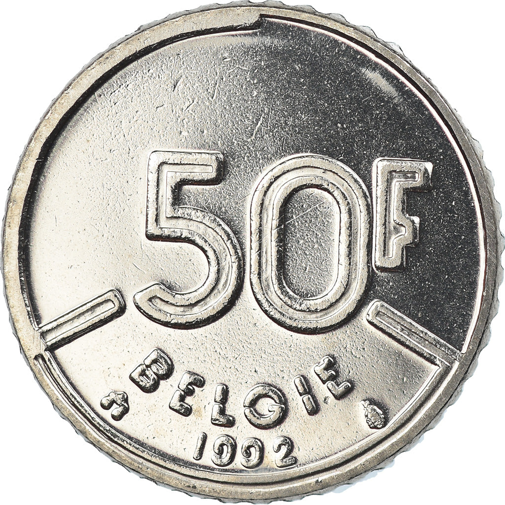 Coin, Belgium, Baudouin I, 50 Francs, 50 Frank, 1992, Brussels, Belgium, BU