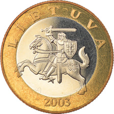 Coin, Lithuania, 2 Litai, 2003, Proof, MS(65-70), Bi-Metallic, KM:112